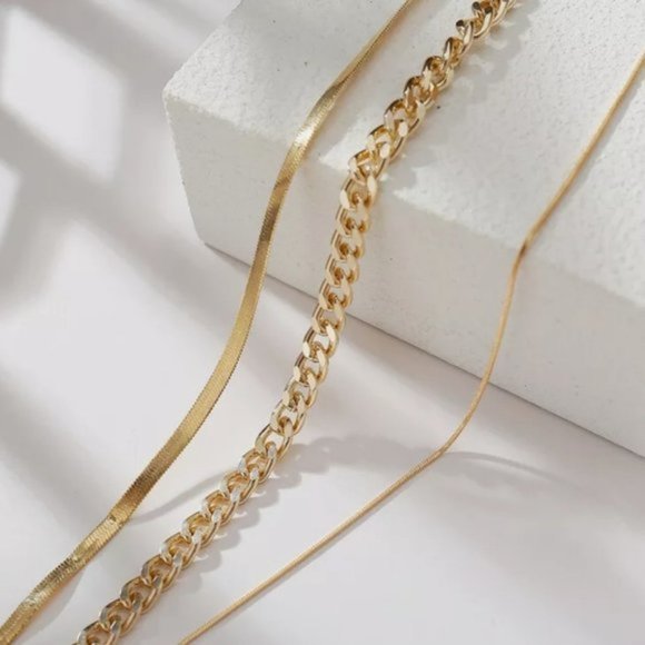 New omen Multi-layer Long Chain Choke Necklace - Picture 3 of 6